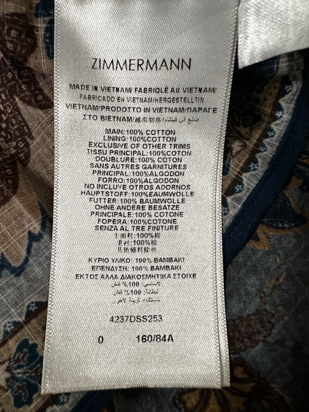 New Zimmermann Ascension Plunge Halter Printed Maxi Dress Multi Floral Size 0 - Picture 13 of 13